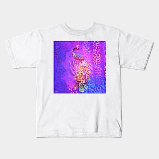 Peacock Mosaic Kids T-Shirt